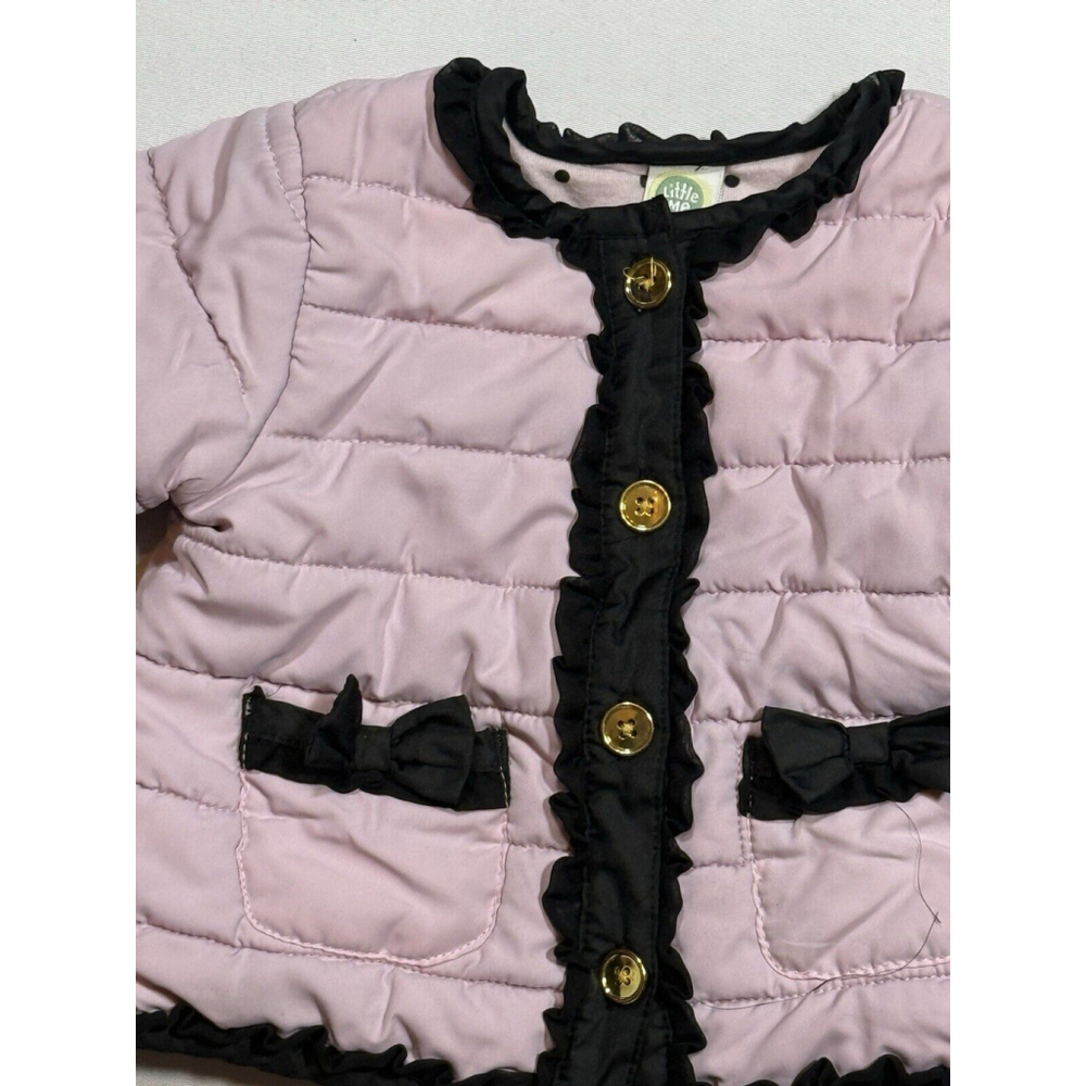 Little Me Barbie Style Baby Girls Padded Coat Jacket 12Months Winter Outerwear - Picture 3 of 12
